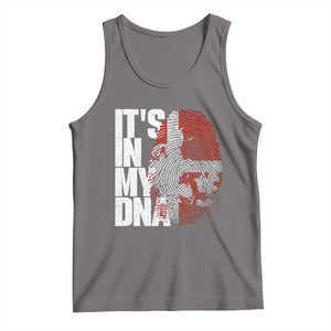 It's in My DNA Tank Top Denmark Map Flag Danish Gift TS14 Deep Heather Print Your Wear