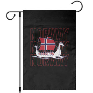 Norwegian Viking Ship Flag Boat Norway Heritage Garden Flag TS14 Black Print Your Wear