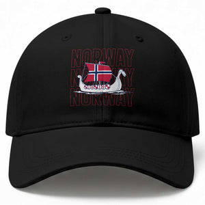 Norwegian Viking Ship Flag Boat Norway Heritage Baseball Cap TS14 Print Your Wear