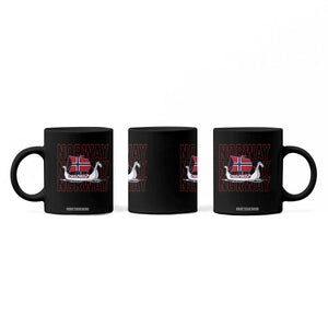 Norwegian Viking Ship Flag Boat Norway Heritage Coffee Mug TS14 Print Your Wear