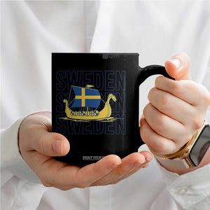 Swedish Viking Ship Sverige Sweden Flag Boat Viking Coffee Mug TS14 Print Your Wear