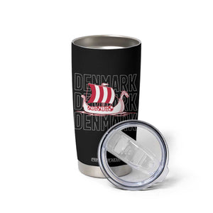 Denmark Flag Viking Ship Danes Danish Roots Dansk Denmark Tumbler Cup TS14 Print Your Wear