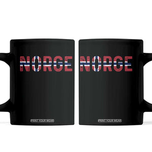 Norge Flag Norway Coffee Mug Norwegian Home Love Family TS14 Black Print Your Wear