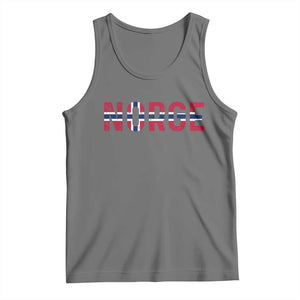 Norge Flag Norway Tank Top Norwegian Home Love Family TS14 Black Heather Print Your Wear