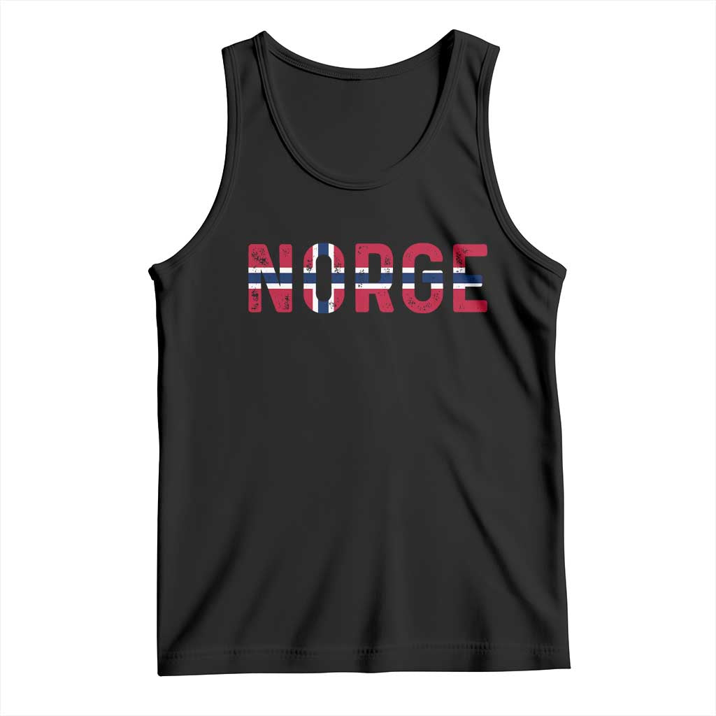 Norge Flag Norway Tank Top Norwegian Home Love Family TS14 Black Print Your Wear