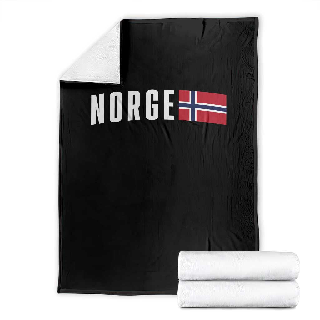 Norway Norge Norwegian Flag Graphic Throw Blanket TS14 Black Print Your Wear