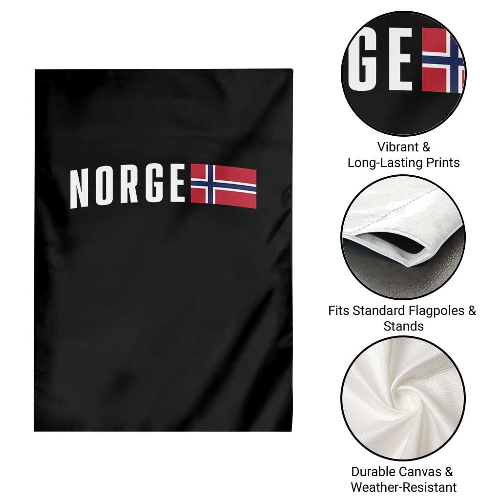 Norway Norge Norwegian Flag Graphic Garden Flag TS14 Print Your Wear