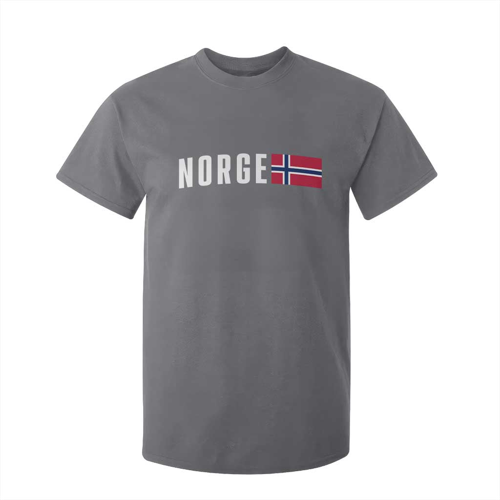Norway Norge Norwegian Flag Graphic T Shirt For Kid TS14 Charcoal Print Your Wear