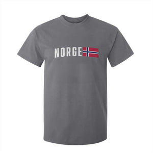 Norway Norge Norwegian Flag Graphic T Shirt For Kid TS14 Charcoal Print Your Wear