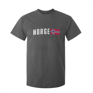 Norway Norge Norwegian Flag Graphic T Shirt For Kid TS14 Dark Heather Print Your Wear