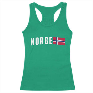 Norway Norge Norwegian Flag Graphic Racerback Tank Top TS14 Irish Green Print Your Wear