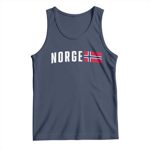 Norway Norge Norwegian Flag Graphic Tank Top TS14 Navy Print Your Wear