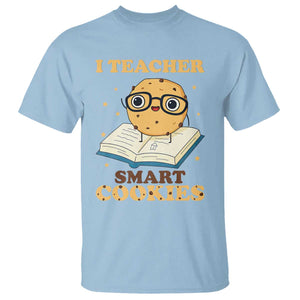 I Teach Smart Cookies T Shirt Funny Teacher TS14 Light Blue Print Your Wear