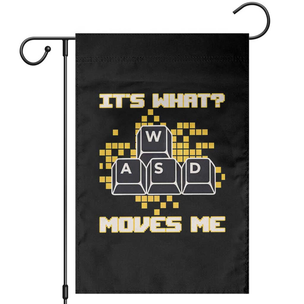 Funny PC Gamer Gaming Garden Flag It Is What Moves Me TS14 Black Print Your Wear