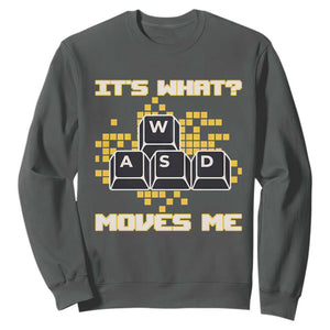 Funny PC Gamer Gaming Sweatshirt It Is What Moves Me TS14 Dark Heather Print Your Wear