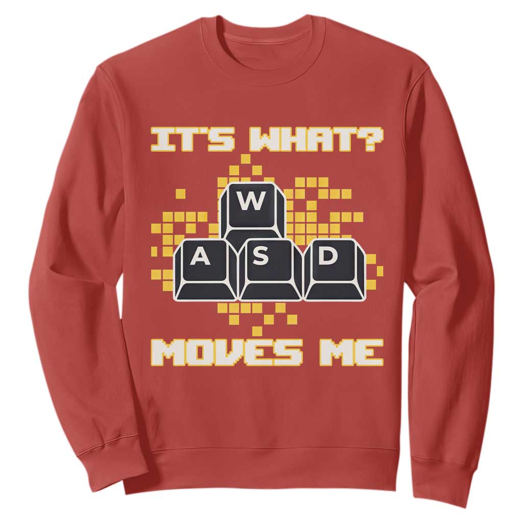 Funny PC Gamer Gaming Sweatshirt It Is What Moves Me TS14 Red Print Your Wear