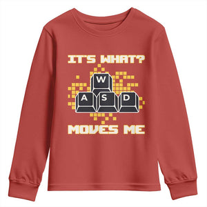 Funny PC Gamer Gaming Youth Sweatshirt It Is What Moves Me TS14 Red Print Your Wear
