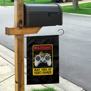 Funny Video Gamer Garden Flag Warning May Yell At Video Games TS14 Print Your Wear