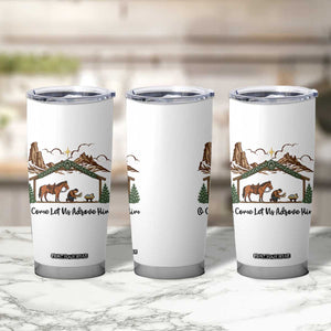 Nativity Scene Christmas Tumbler Cup Cowboy Bible Scripture Verse Western TS14 Print Your Wear