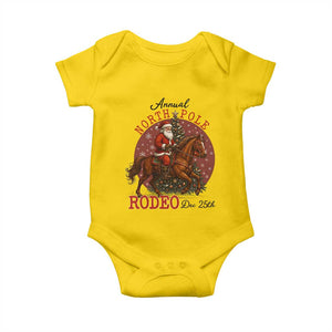 Cowboy Santa Christmas Baby Onesie Annual North Pole Rodeo Dec 25th TS14 Daisy Print Your Wear