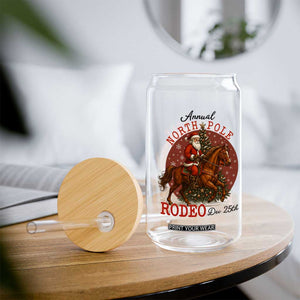 Cowboy Santa Christmas Glass Can Annual North Pole Rodeo Dec 25th TS14 Print Your Wear