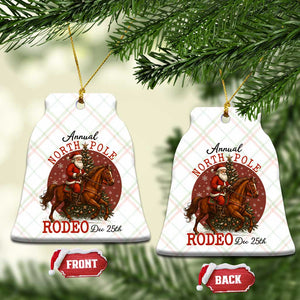 Cowboy Santa Christmas Ceramic Ornament Annual North Pole Rodeo Dec 25th TS14 Print Your Wear