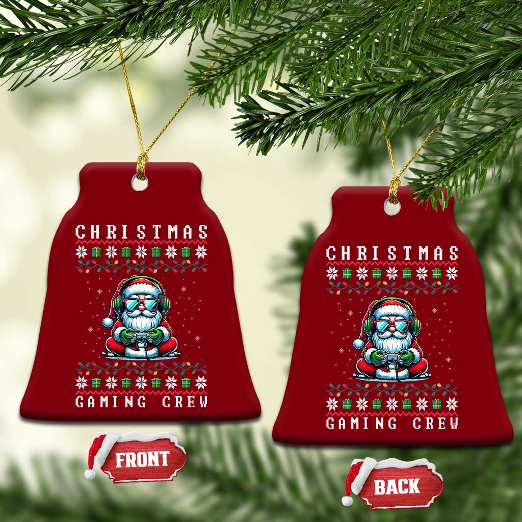 Santa Claus Gamer Ceramic Ornament Christmas Gmaing Crew TS14 Print Your Wear
