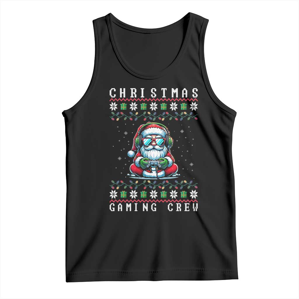 Santa Claus Gamer Tank Top Christmas Gmaing Crew TS14 Black Print Your Wear