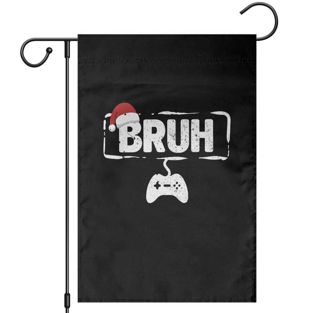 Funny Gaming Christmas Garden Flag Gamer Bruh Video Game TS14 Black Print Your Wear