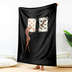 67 Marcus The Worm Poker Game Throw Blanket Funny Six Seven Meme Playing Cards TS14 Print Your Wear