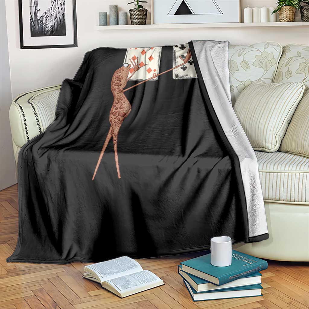 67 Marcus The Worm Poker Game Throw Blanket Funny Six Seven Meme Playing Cards TS14 Print Your Wear