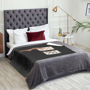 67 Marcus The Worm Poker Game Throw Blanket Funny Six Seven Meme Playing Cards TS14 Print Your Wear