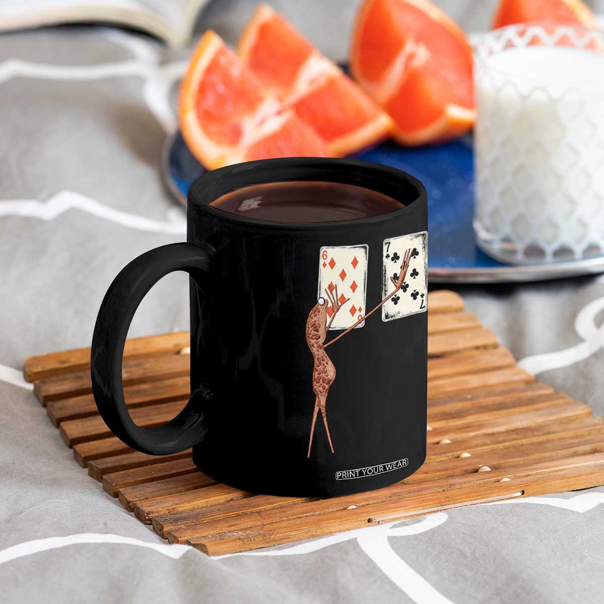 67 Marcus The Worm Poker Game Coffee Mug Funny Six Seven Meme Playing Cards TS14 Print Your Wear