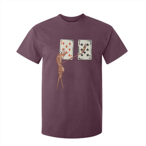 67 Marcus The Worm Poker Game T Shirt For Kid Funny Six Seven Meme Playing Cards TS14 Maroon Print Your Wear