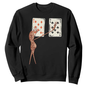 67 Marcus The Worm Poker Game Sweatshirt Funny Six Seven Meme Playing Cards TS14 Black Print Your Wear