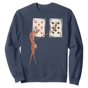 67 Marcus The Worm Poker Game Sweatshirt Funny Six Seven Meme Playing Cards TS14 Navy Print Your Wear