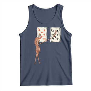 67 Marcus The Worm Poker Game Tank Top Funny Six Seven Meme Playing Cards TS14 Navy Print Your Wear