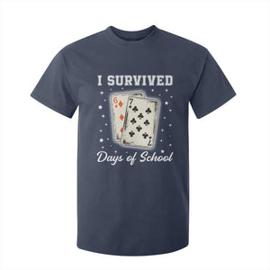 I Survived 67 Days Of School T Shirt For Kid Playing Cards Meme TS14 Navy Print Your Wear