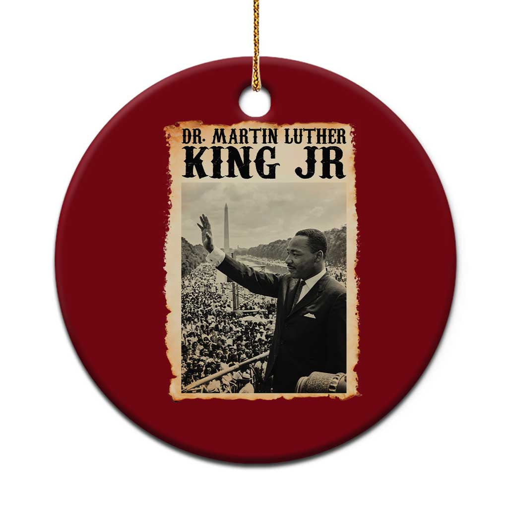 Martin Luther King Jr MLK Day Ceramic Ornament TS14 1pc Red Print Your Wear
