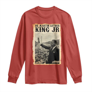 Martin Luther King Jr MLK Day Long Sleeve Shirt TS14 Red Print Your Wear