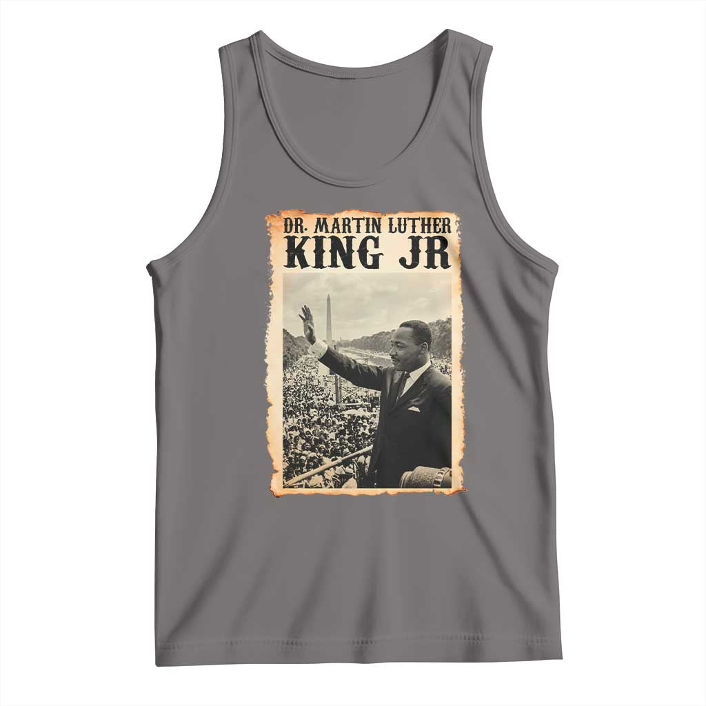 Martin Luther King Jr MLK Day Tank Top TS14 Deep Heather Print Your Wear