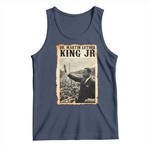 Martin Luther King Jr MLK Day Tank Top TS14 Navy Print Your Wear