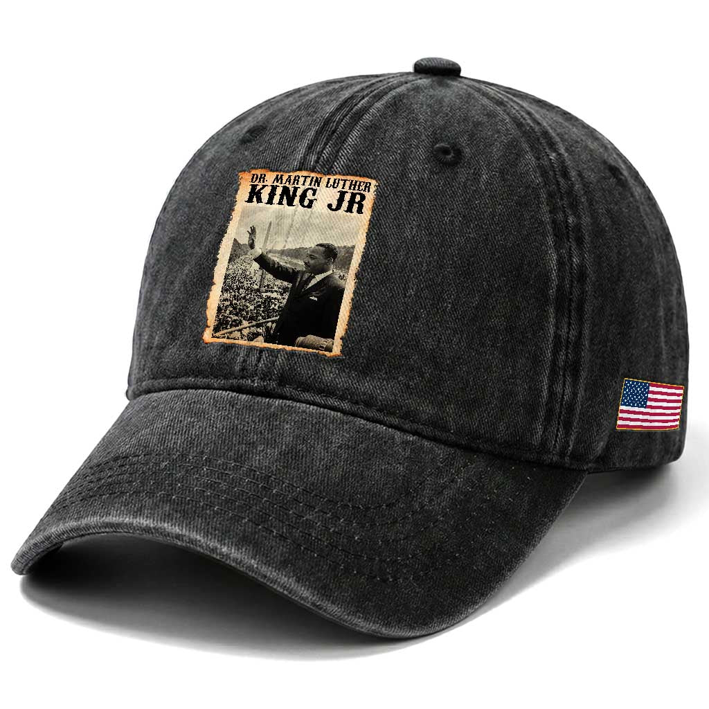 Martin Luther King Jr MLK Day Washed Cotton Baseball Cap TS14 Print Your Wear