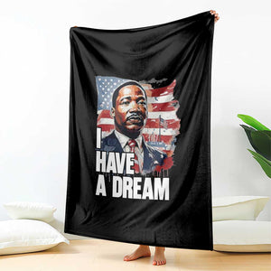 Martin Luther King Jr Throw Blanket I Have A Dream TS14 Print Your Wear