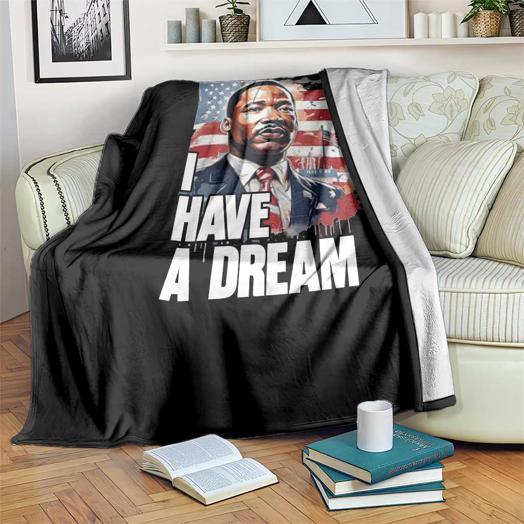 Martin Luther King Jr Throw Blanket I Have A Dream TS14 Print Your Wear