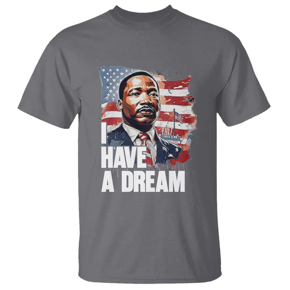 Martin Luther King Jr T Shirt I Have A Dream TS14 Charcoal Print Your Wear