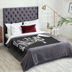 Funny Raccon Sarcastic Throw Blanket Bro I Am Straight Up Not Even Having A Good Time TS14 Print Your Wear
