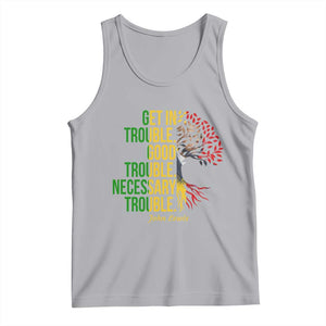 John Lewis Quote Civil Rights Tank Top Get in Good Necessary Trouble TS14 Athletic Heather Print Your Wear