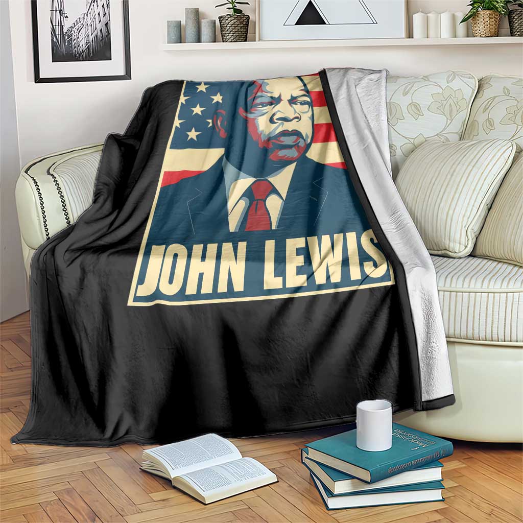 John Lewis Throw Blanket Black History Month TS14 Print Your Wear