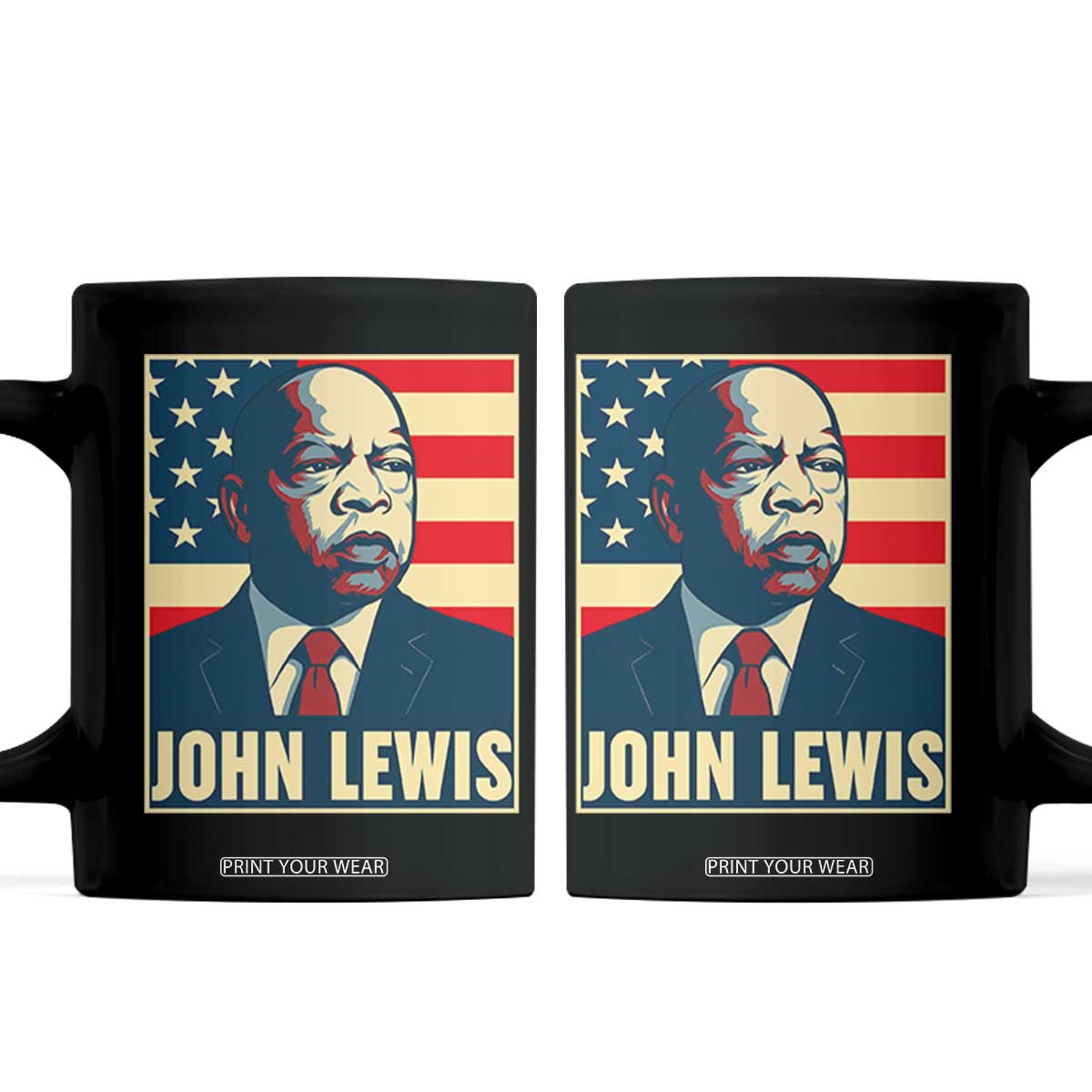 John Lewis Coffee Mug Black History Month TS14 Black Print Your Wear